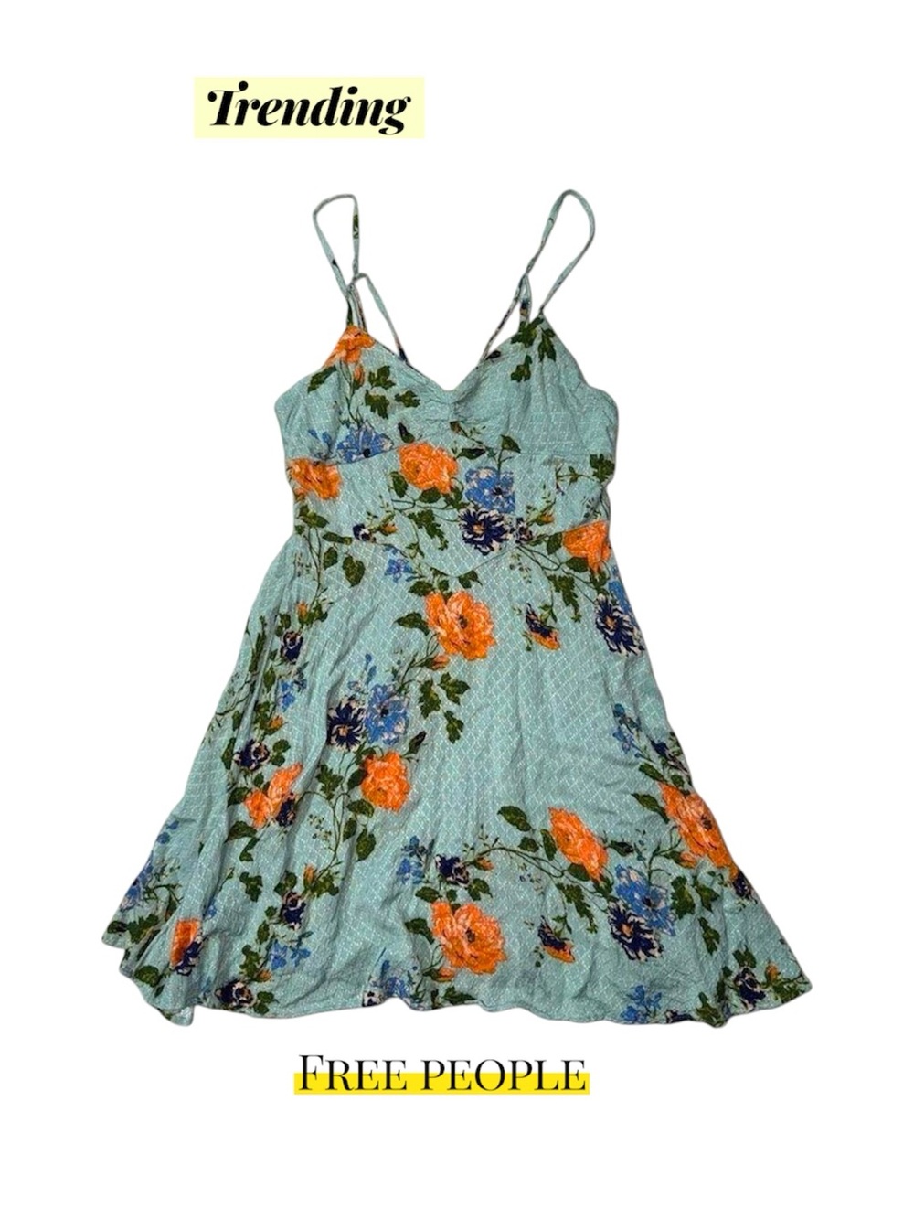 Sweetheart Floral Spaghetti Strap flowy dress